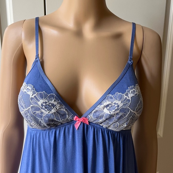 Like New VICTORIA’S SECRET Soft & Sexy Blue Slip Gown - Picture 4 of 8